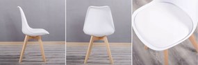 JAKS SCAUN CLASSIC CU PERNĂ ALBĂ , STILUL SCANDINAV