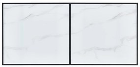 Masa de bucatarie, alb, 160 x 80 x 75 cm, sticla securizata 1, Alb, 160 x 80 x 75 cm