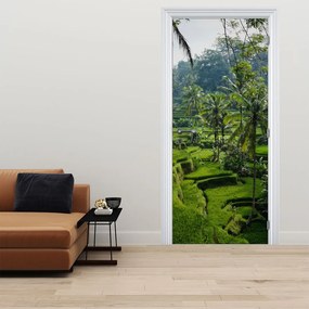 Fototapet pentru ușă - Terasele de orez Tegalalang (95x205cm)
