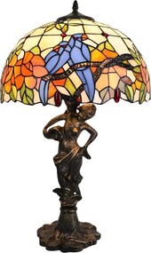 Brilagi - Lampă de masă Tiffany cu vitralii JUNGLE, 1xE27/60W/230V