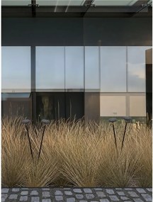 Corp iluminat exterior decorativ cu tarus CAMI H-80cm, ciment negru