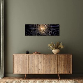 Tablou cu artificii (cu ceas) (90x30 cm)