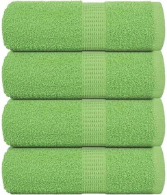 vidaXL Prosoape de baie, FROGN, 4 buc., verde măr, 30x30 cm, 360 g/m²