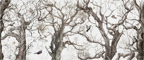Tablou - Model de pădure, desen (120x50 cm)
