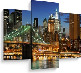 Tablou - Pod cu New York (90x60 cm)
