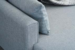 Coltar Extensibil si Taburet Bella Soft Mini Köşe Right, Albastru