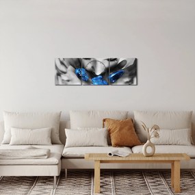 Tablou cu portretul femeii cu pietre (cu ceas) (90x30 cm)
