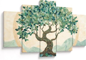 Tablou – Mozaic elegant cu arbore (150x105 cm)