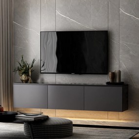 Tabelul TV Neon iluminat Antracit