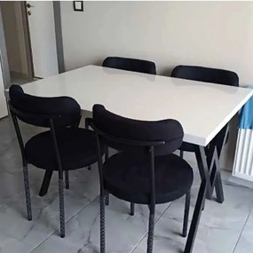 Scaun Onita, metal, negru