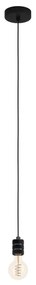 Lustră pe cablu YORTH 1xE27/40W/230V neagră Eglo 43801