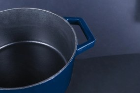 RESIGILAT - Oala fonta emailata cu capac 20 cm Aquamarine Berlinger Haus BH 6521