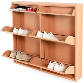 Pantofar somon cu deschidere înclinată din metal 98x86x15 cm Billy – Spinder Design