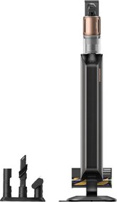 Aspirator verticar fara fir Dreame Z20 Station VZV25A, 715 W, 250 AW, 140.000 rpm, 3 viteze, stație de golire automată de 3 l, 90 min, HEPA H14, LED, motor fără perii, negru