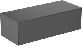 Dulap baza suspendat Ideal Standard Atelier Conca antracit mat 1 sertar cu blat 120 cm