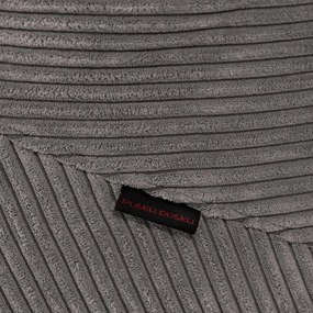 Fotoliu bean bag maro cu tapițerie din catifea reiată Tube 100 – SLOWDOWN