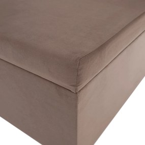 Canapea extensibilă cu spaţiu de depozitare, maro Taupe, AURIA UNI