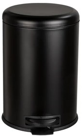 WENKO 54913100 - Coș de gunoi LEMAN, 25x38 cm, negru