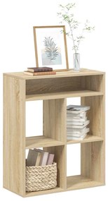 vidaXL Bibliotecă, stejar Sonoma, 66x31x80 cm, lemn prelucrat