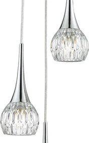 Där Lighting LYA0350 - Lustru suspendat pe cablu LYALL 3xG9/40W/230V crom lucios