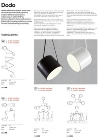 Redo 01-1828 - Lustră pe cablu DODO 5xE27/15W/230V