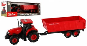 Zetor tractor cu pat plat plastic 36cm pe volant pe liliacul. cu lumină cu sunet în crab