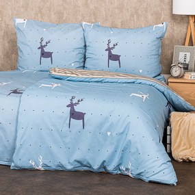 Lenjerie bumbac 4Home Deer love, 140 x 220 cm, 70 x 90 cm