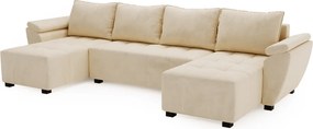 OFERTA Canapea extensibila in U LIVARO 305x140 cm, crem Clasa II