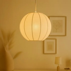 Lustră pe cablu DANA 1xE27/15W/230V, Ø 25 cm, alb