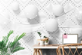 Tapet lux în design alb și negru