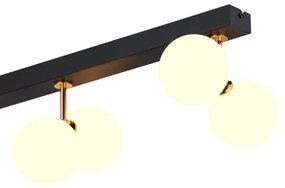 Lustră aplicată LUNA 6xG9/40W/230V neagră/alamă Jupiter 1920