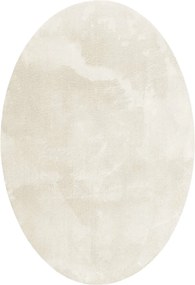 vidaXL Covoare de zonă Oval HUARTE Crem 120 x 170 cm 100% Polyester