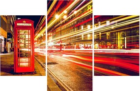 Tablou cu căsuța telefonică roșie din Londra (90x60 cm)