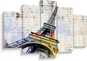 Tablou - Arta digitală a Turnului Eiffel (150x105 cm)