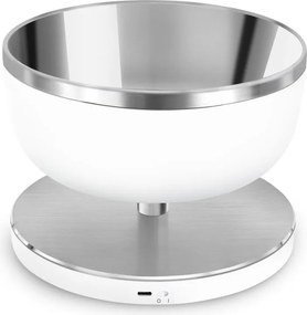 Cantar de bucatarie Smeg Collezione KSC01WHMWW, Pana la 5 kg/5 l, funcție TARA, Afisaj LED, Baza antiderapanta, Baterie reincarcabila, Alb mat