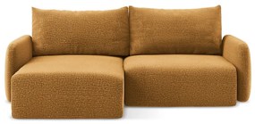 Colțar portocaliu extensibil/cu spațiu de depozitare (cu colț pe partea stângă) Kalena – Makamii