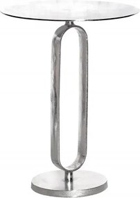 Masuta laterala din aluminiu Elegance 60cm argintiu