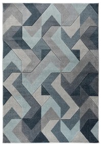 Covor Flair Rugs Aurora, 200 x 290 cm, albastru - gri