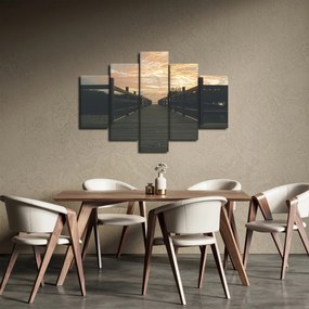 Tablou - Ponton de lemn, lac (150x105 cm)