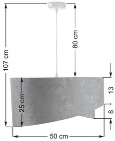 Lustră pe cablu GALAXY 1xE27/60W/230V
