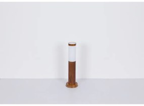 Aplica de exterior optic lemn, din oțel inoxidabil, 1 bec, dulie E27, 3157W, Globo