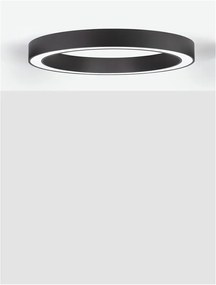 Lustra LED aplicata design modern OPAL 60W negru