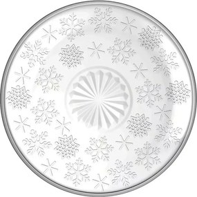 Altom Set de 6 farfurii de desert din sticlăSnowflakes 17,5 cm