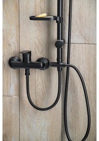 Set de duș Aqualine KERA negru mat