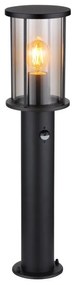 Stalp mic pentru exterior cu senzor de miscare design modern IP54 Gracey negru