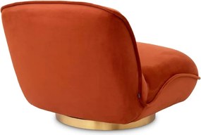 Fotoliu pivotant design elegant LUX Relax, portocaliu