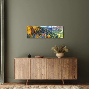Tablou - Trecătoarea Malay Pass (cu ceas) (90x30 cm)