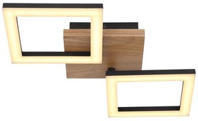 Plafoniera LED design modern Kerry negru, maro 30W