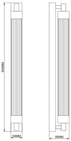 Zuma Line 003064-034733 - Aplica de perete LED KALIA LED/14W/230V neagră