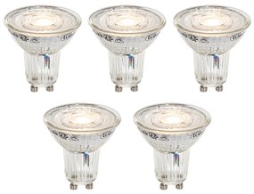 Set de 5 becuri LED GU10 50mm reglabile - Temperatură de culoare reglabilă 2200-3000K, 4.9W 400 lm